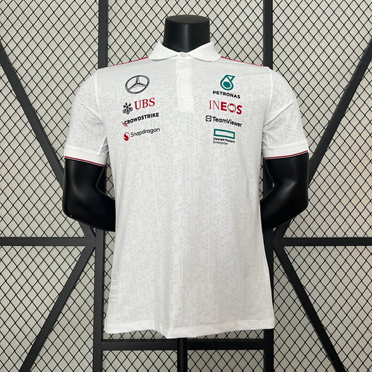 Mercedes white polo shirt 24