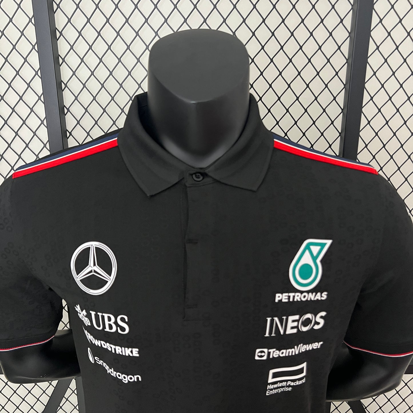 Mercedes black polo shirt 24