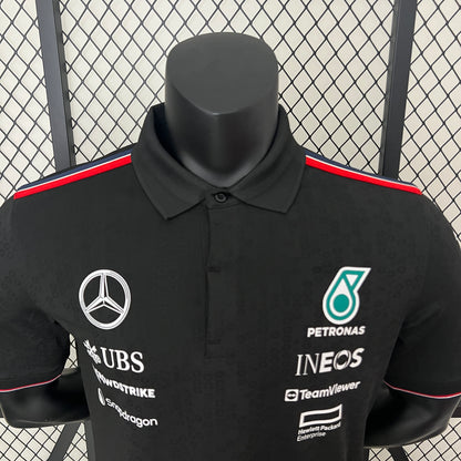 Mercedes black polo shirt 24