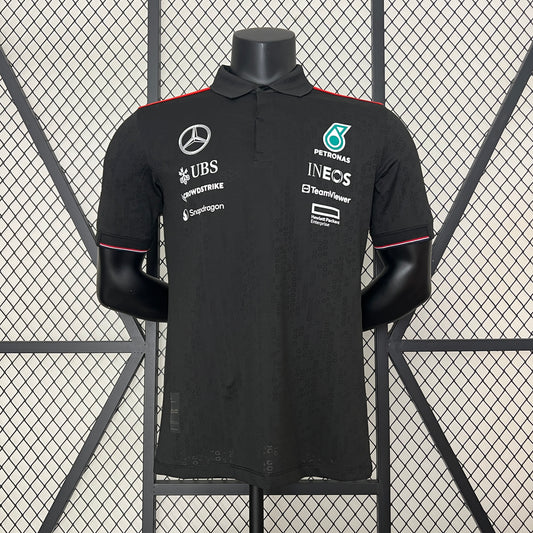 Mercedes black polo shirt 24